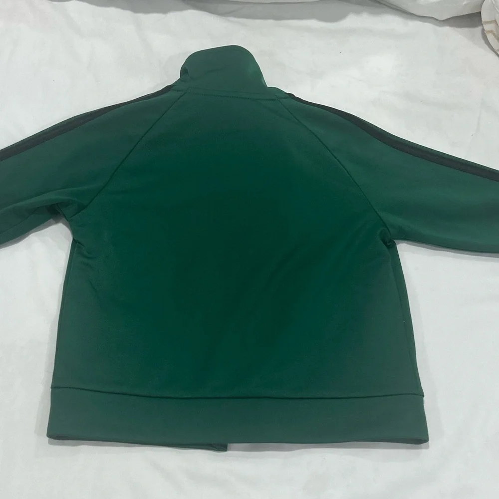 adidas Kids Green and Black Rashguard Two-Piece Swim Set